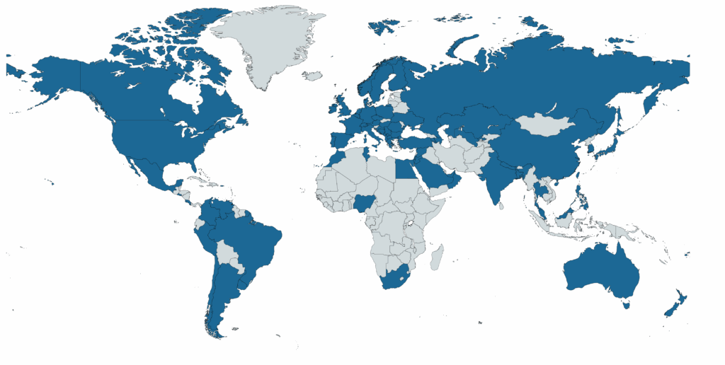 Alumni: Science Fellows - MapChart Fellows 2025 - BIYSC